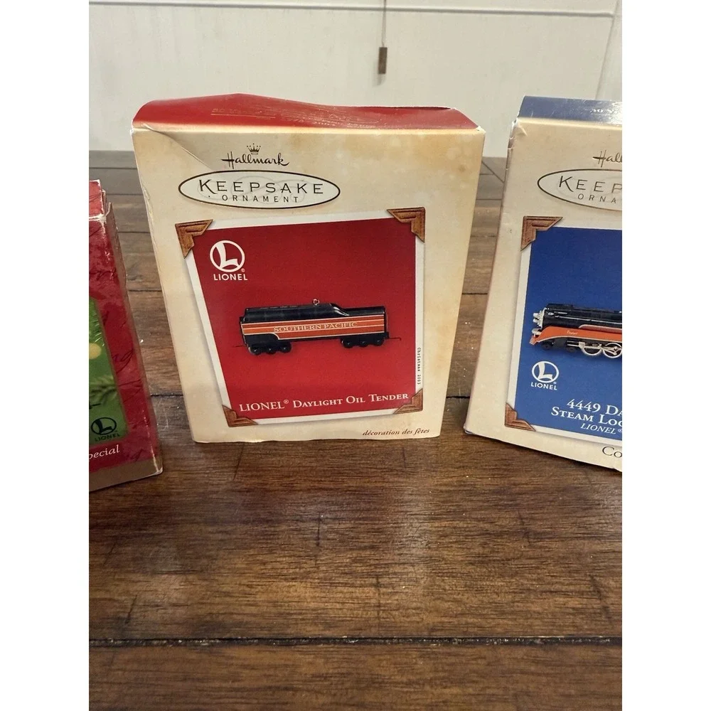 Hallmark Keepsake Lot Of 3 Ornaments Lionel Train See Description
